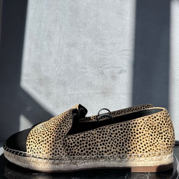 Sole Society Cheetah Print Calf Hair Espadrilles Flats Women’s Size 8.5M US - Picture 1 of 8